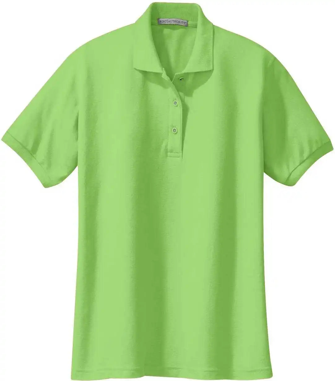 Port Authority L500 Ladies Silk Touch Polo Lime