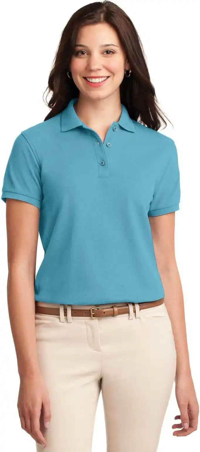 Port Authority L500 Ladies Silk Touch Polo - Maui Blue