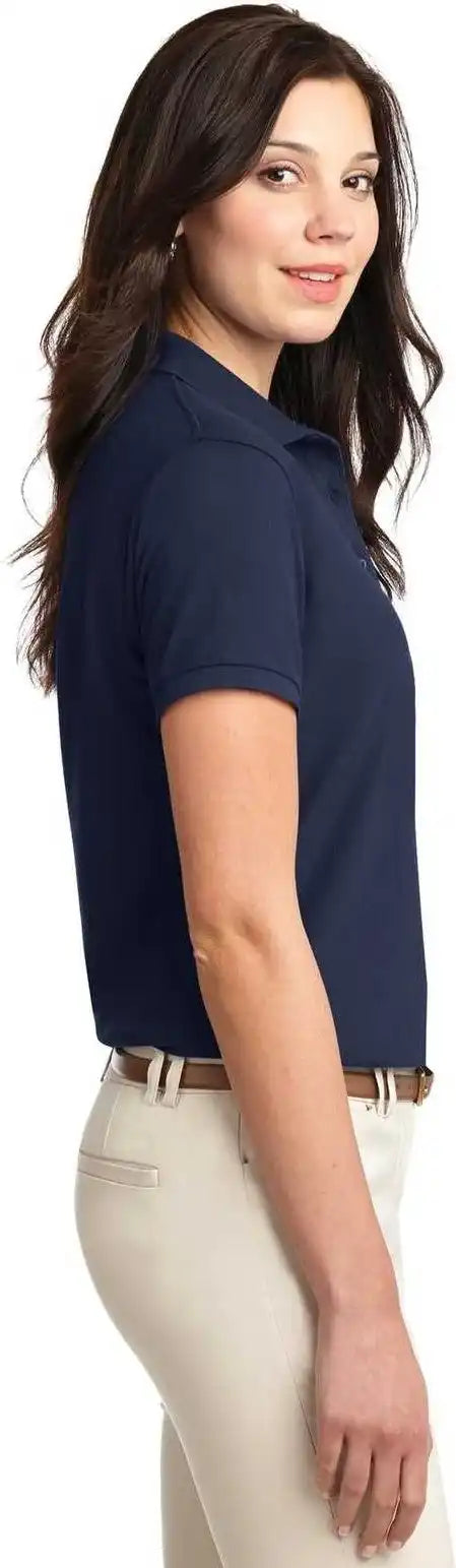 Port Authority L500 Ladies Silk Touch Polo Navy