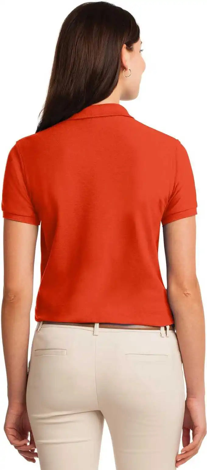 Port Authority L500 Ladies Silk Touch Polo Orange