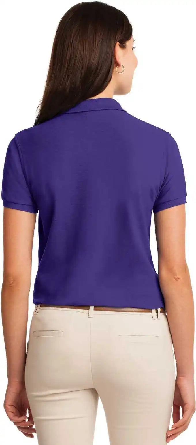 Port Authority L500 Ladies Silk Touch Polo Purple