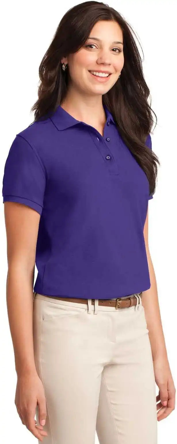 Port Authority L500 Ladies Silk Touch Polo Purple