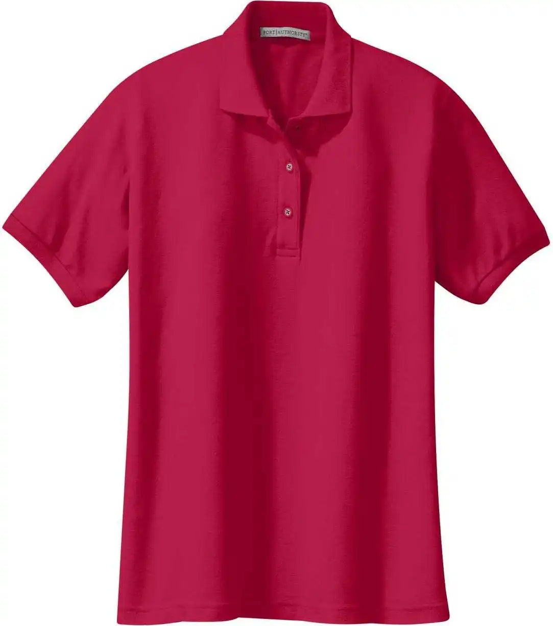 Port Authority L500 Ladies Silk Touch Polo Red