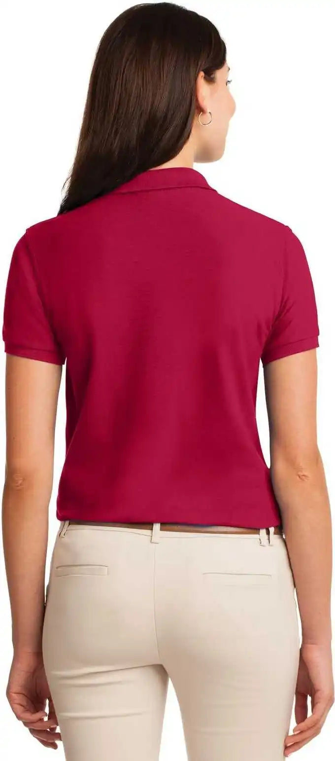 Port Authority L500 Ladies Silk Touch Polo Red