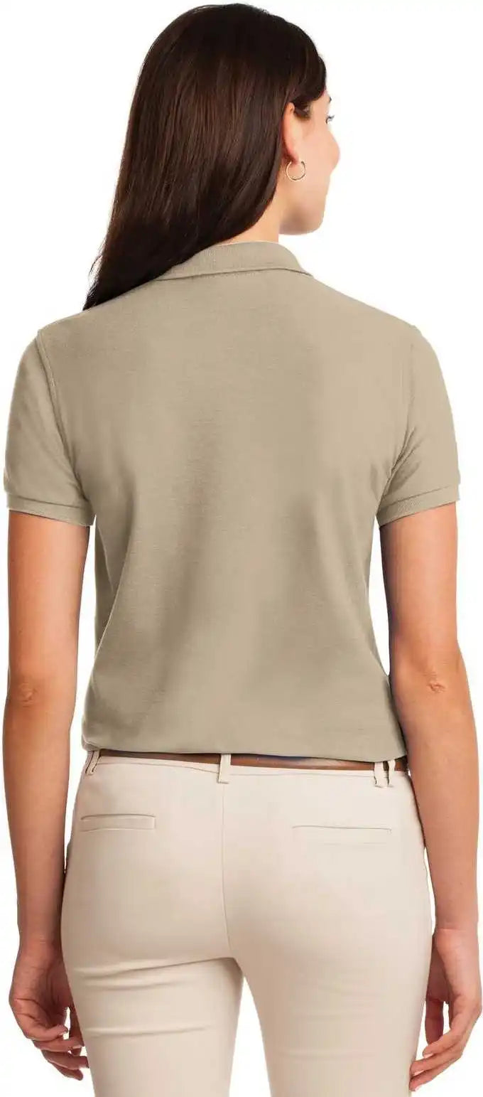 Port Authority L500 Ladies Silk Touch Polo - Stone