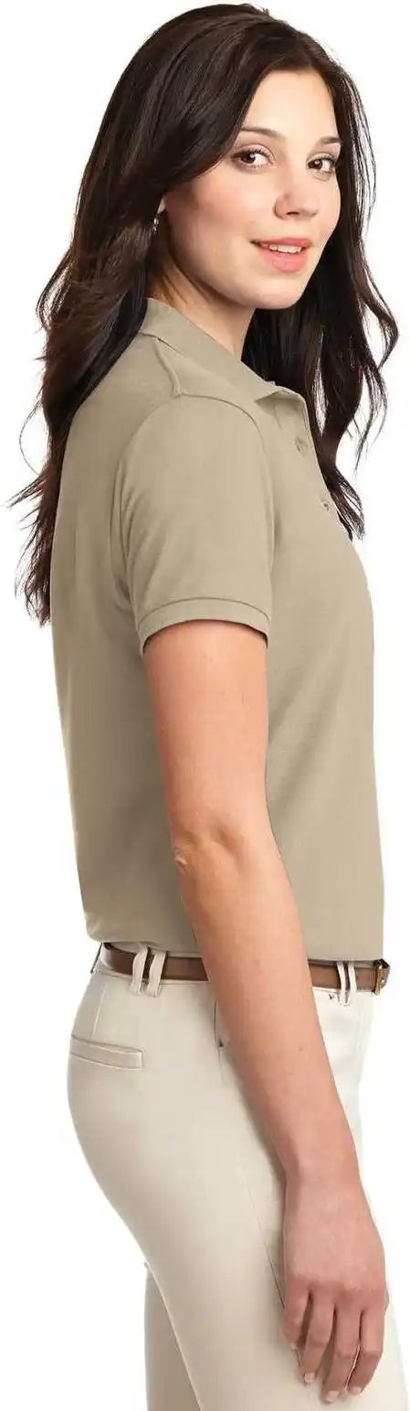 Port Authority L500 Ladies Silk Touch Polo Stone