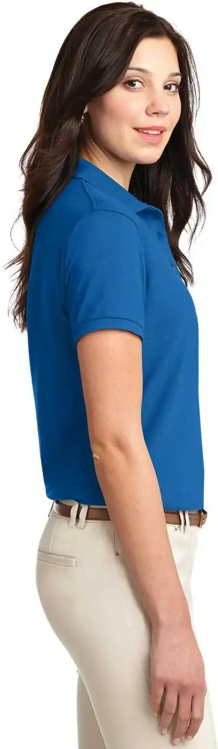 Port Authority L500 Ladies Silk Touch Polo Strong Blue