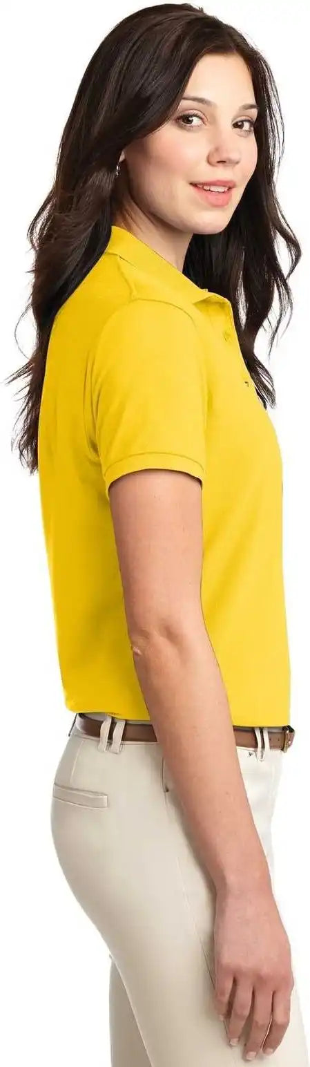 Port Authority L500 Ladies Silk Touch Polo Sunflower Yellow