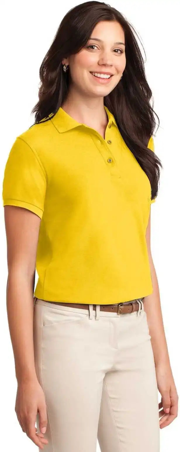 Port Authority L500 Ladies Silk Touch Polo Sunflower Yellow