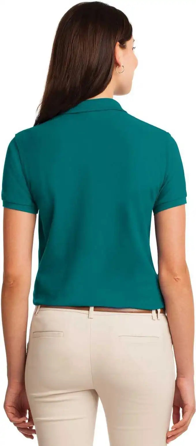 Port Authority L500 Ladies Silk Touch Polo Teal Green