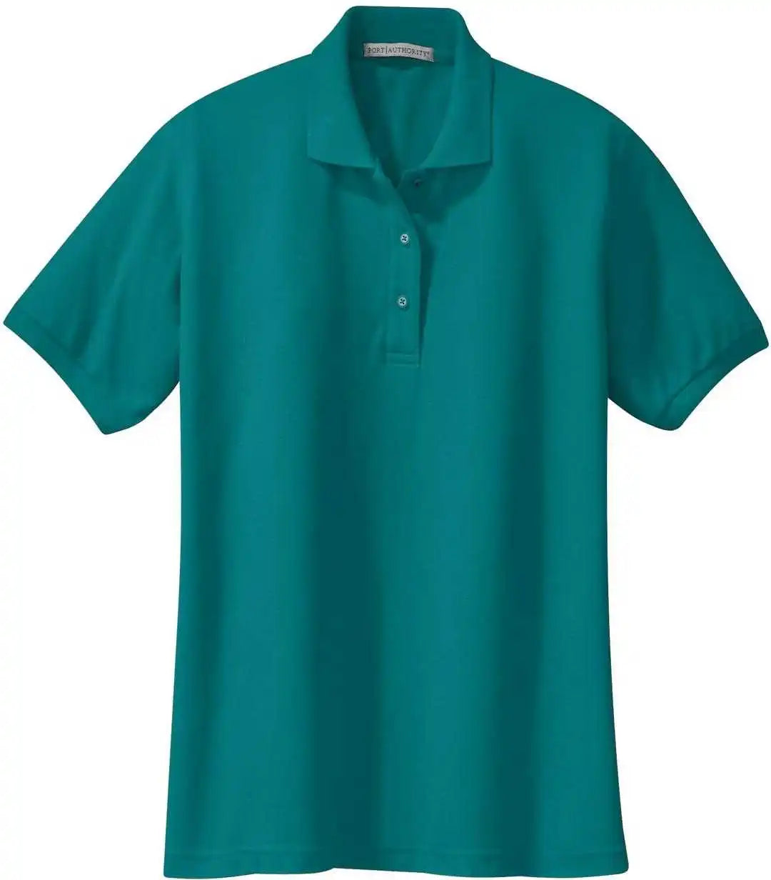 Port Authority L500 Ladies Silk Touch Polo Teal Green