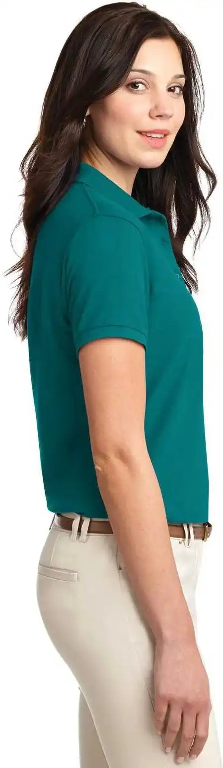 Port Authority L500 Ladies Silk Touch Polo Teal Green