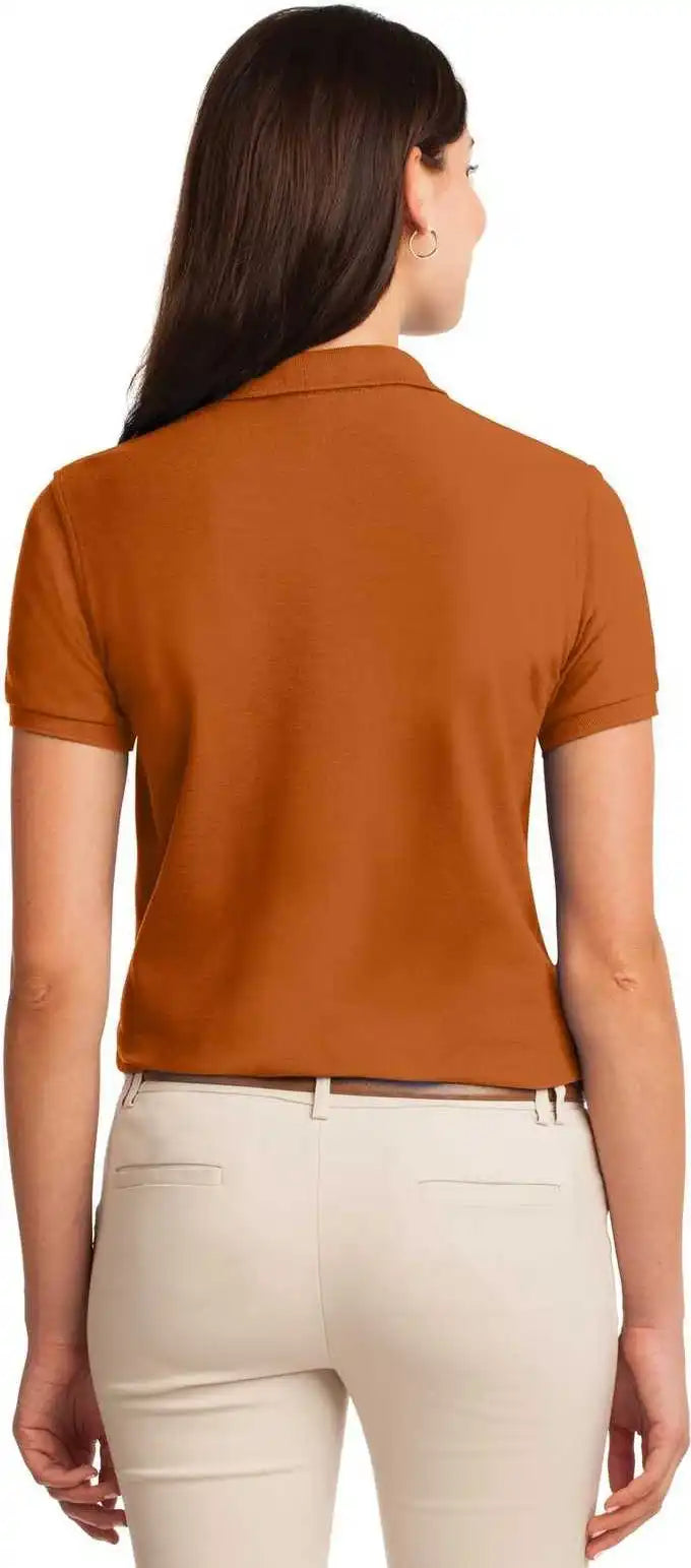 Port Authority L500 Ladies Silk Touch Polo - Texas Orange