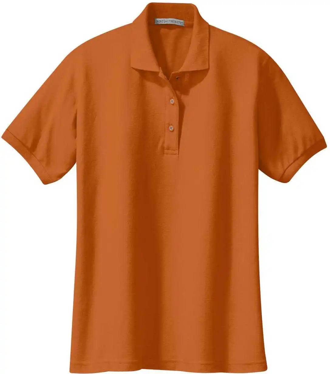Port Authority L500 Ladies Silk Touch Polo Texas Orange
