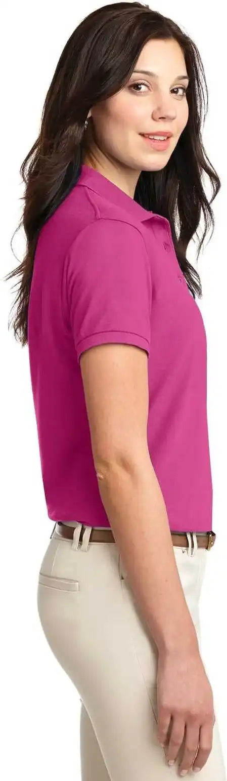 Port Authority L500 Ladies Silk Touch Polo Tropical Pink