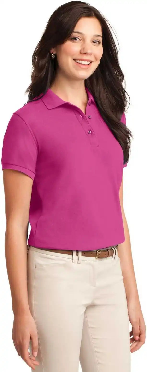 Port Authority L500 Ladies Silk Touch Polo Tropical Pink