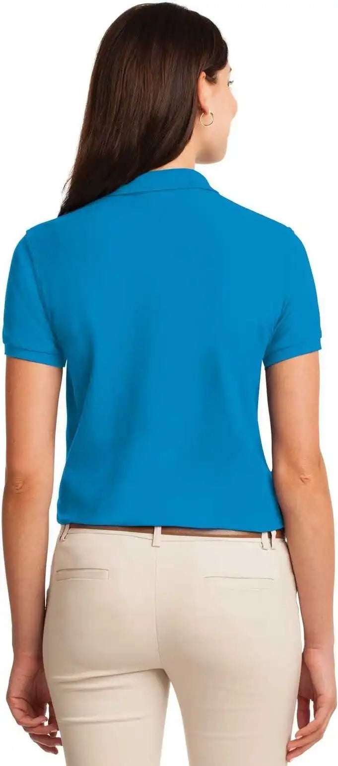 Port Authority L500 Ladies Silk Touch Polo Turquoise