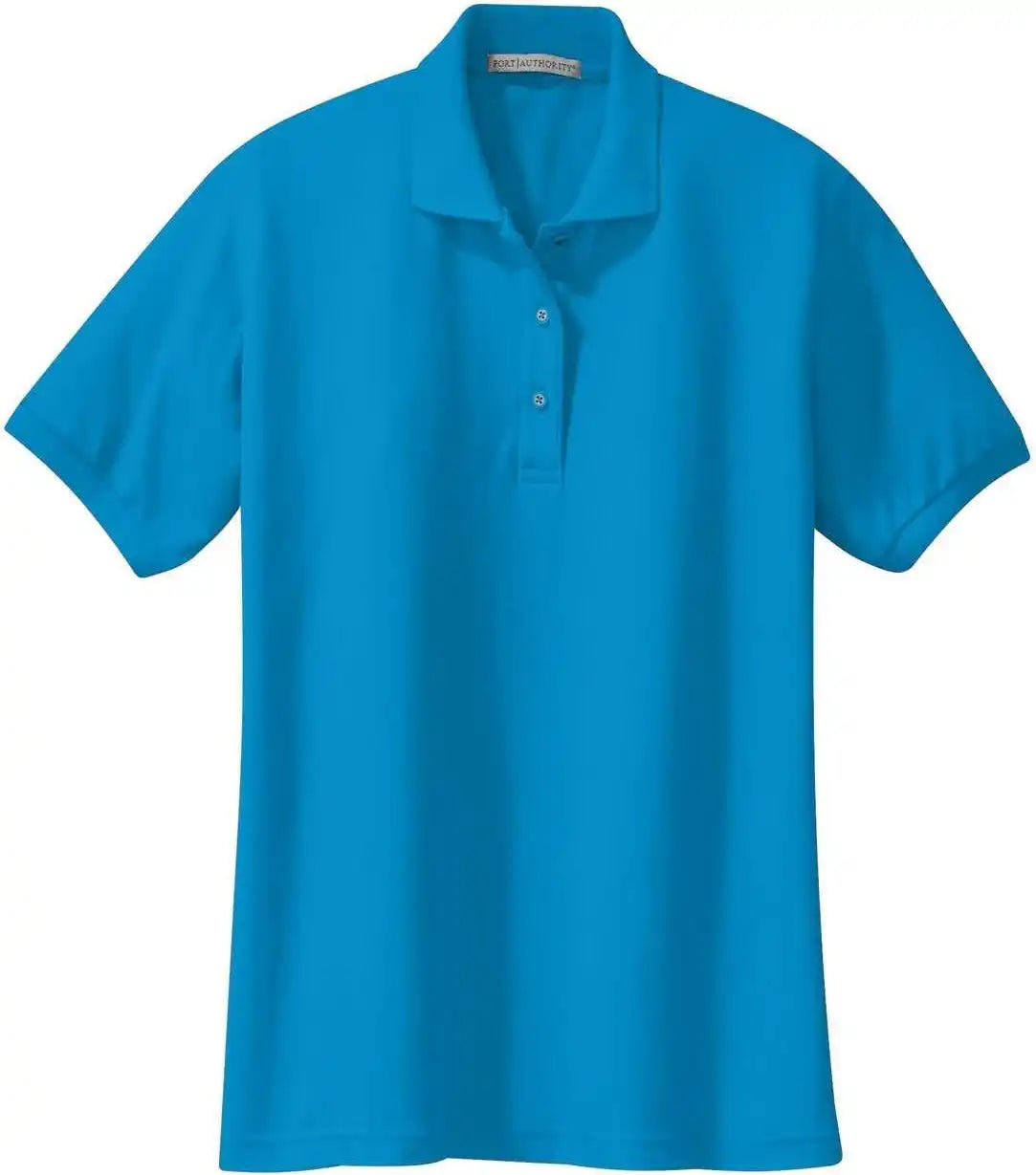 Port Authority L500 Ladies Silk Touch Polo Turquoise