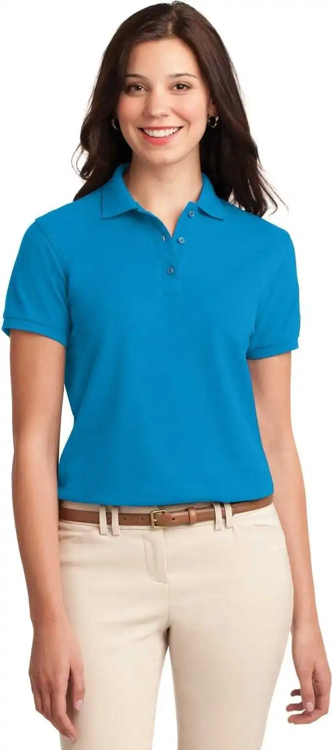 Port Authority L500 Ladies Silk Touch Polo - Turquoise