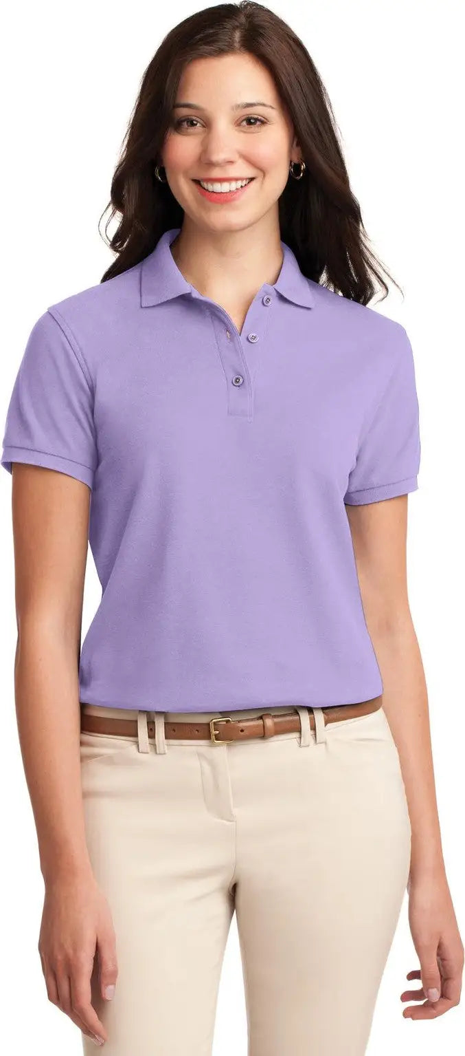 Port Authority L500 Women’s Silk Touch Polo - Bright Lavender - Ladies Xs