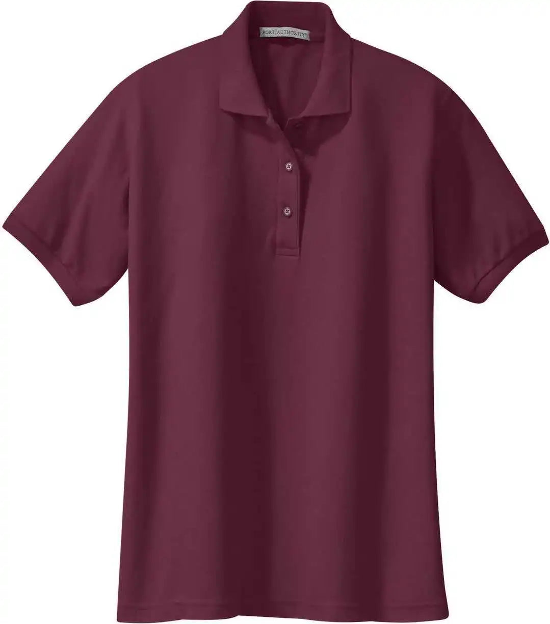 Port Authority L500 Women’s Silk Touch Polo - Burgundy