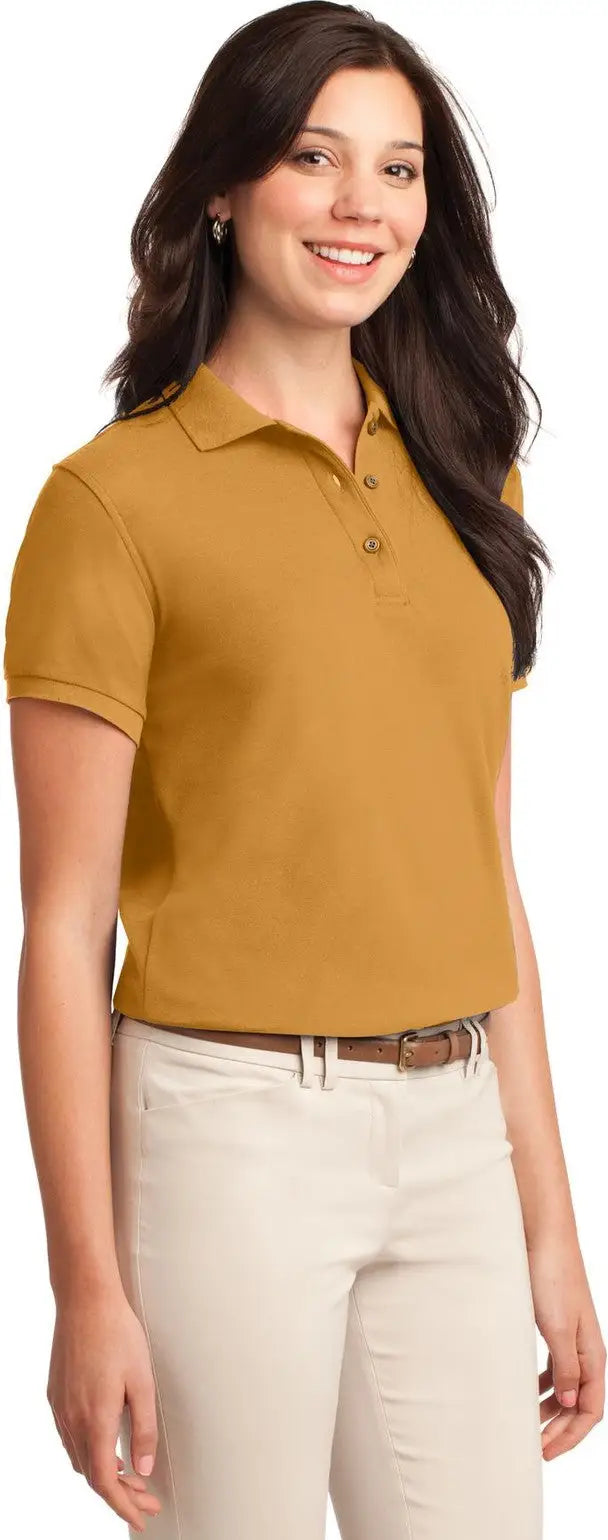 Port Authority L500 Women’s Silk Touch Polo - Gold