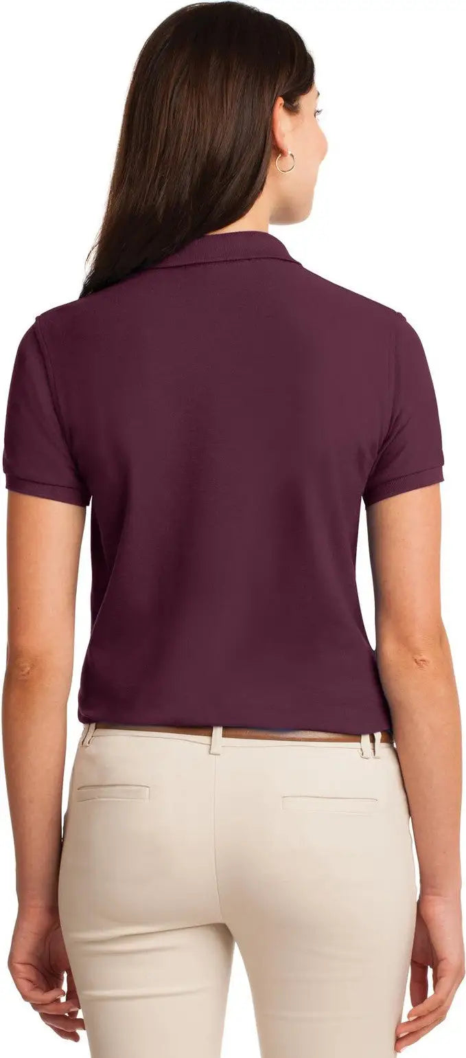 Port Authority L500 Women’s Silk Touch Polo - Maroon