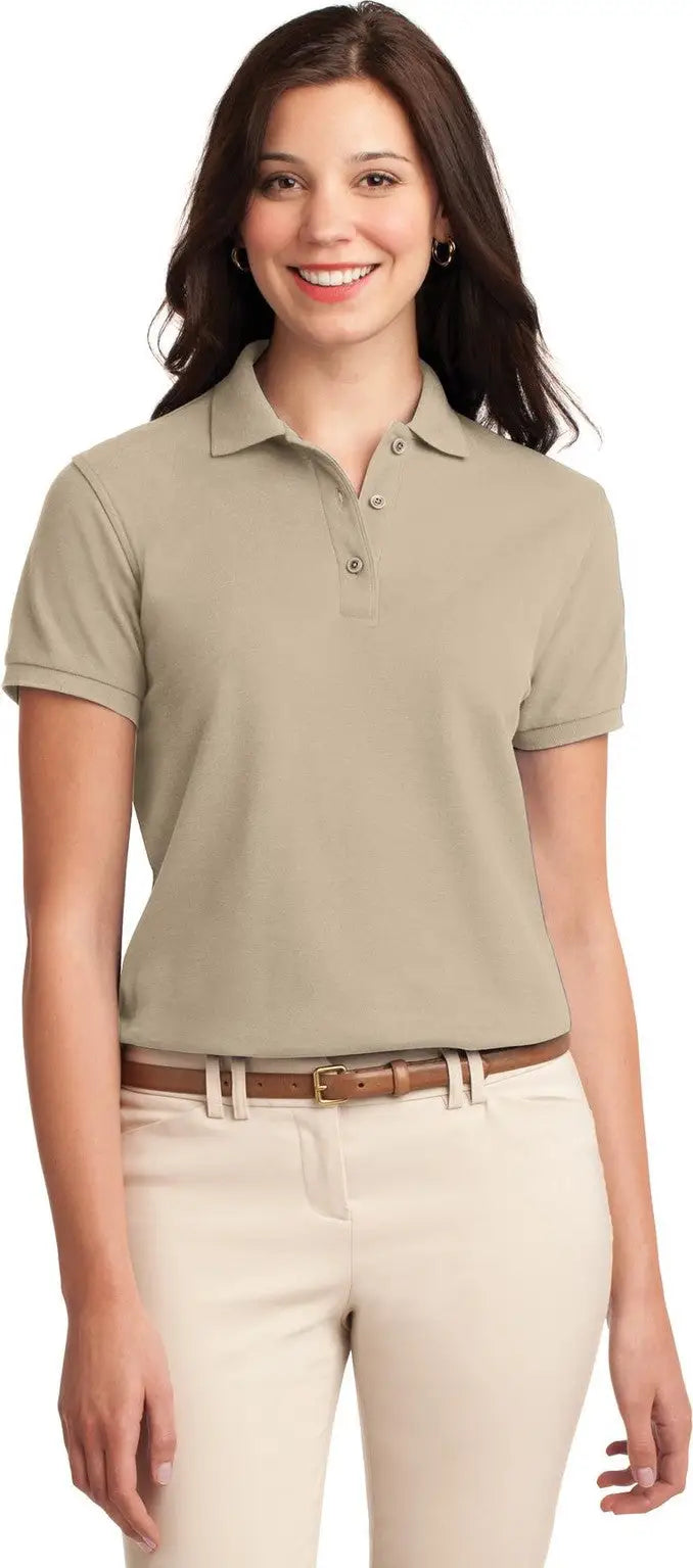 Port Authority L500 Women’s Silk Touch Polo - Stone