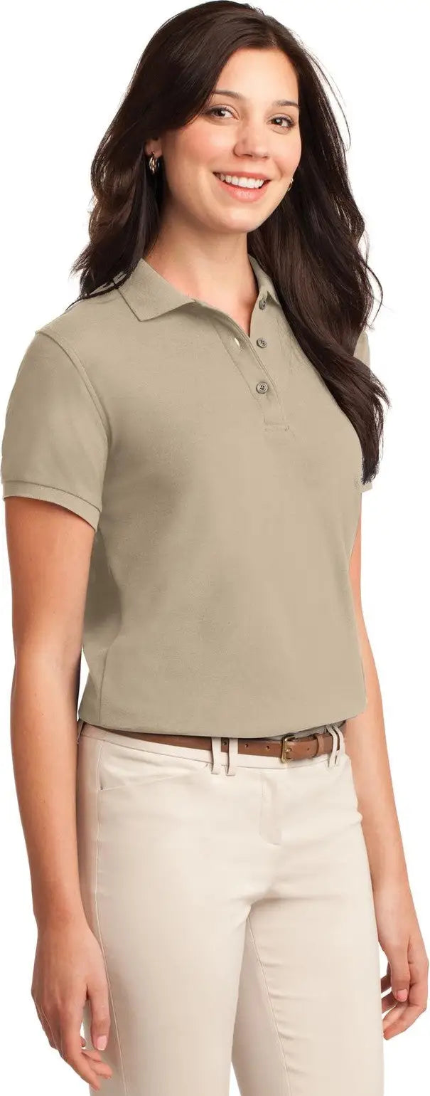Port Authority L500 Women’s Silk Touch Polo - Stone