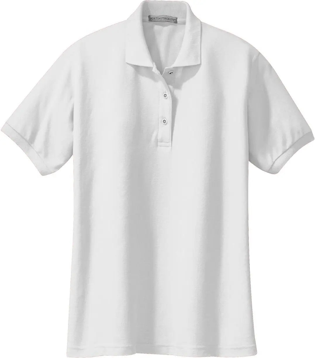Port Authority L500 Women’s Silk Touch Polo - White