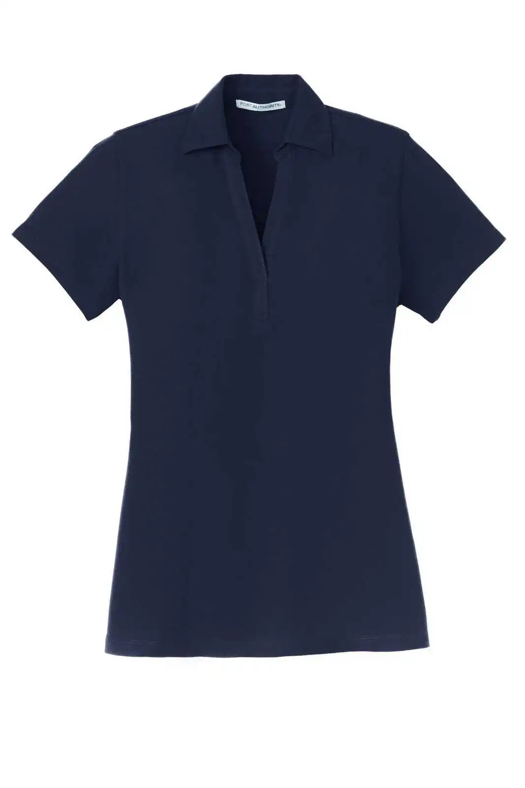 Port Authority L5001 Ladies Silk Touch Y-neck Polo - Navy
