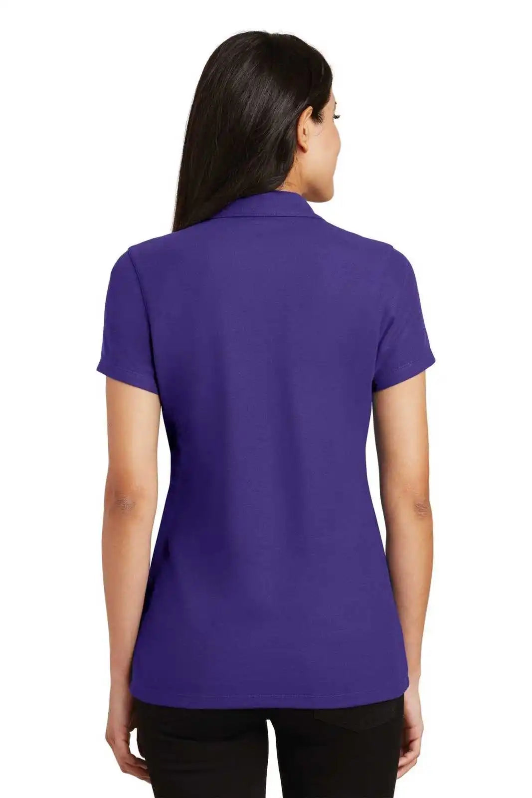 Port Authority L5001 Ladies Silk Touch Y-neck Polo - Purple