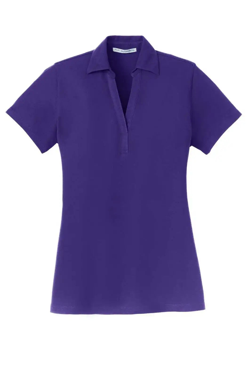 Port Authority L5001 Ladies Silk Touch Y-neck Polo - Purple