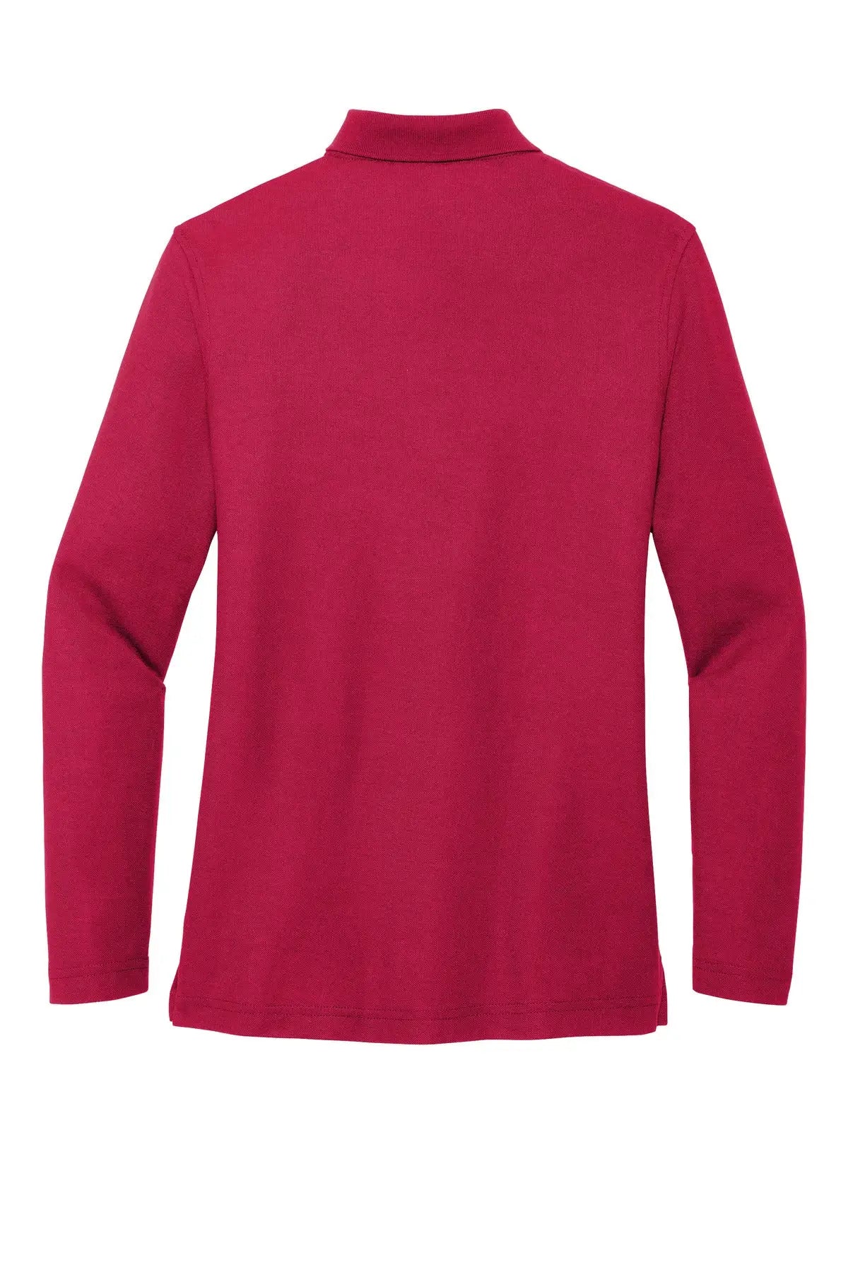 Port Authority L500ls Women’s Silk Touch Long Sleeve Polo - Red