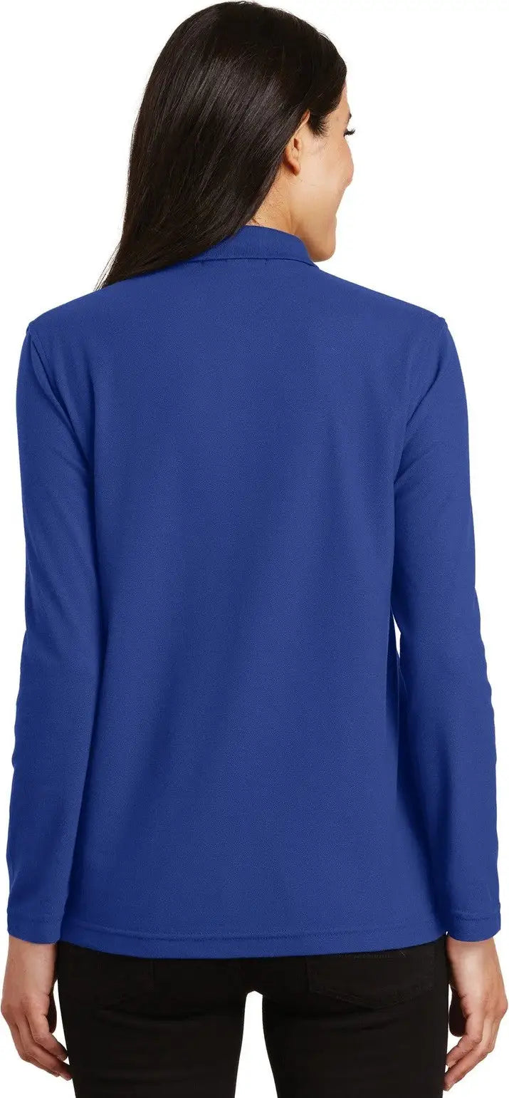 Port Authority L500ls Women’s Silk Touch Long Sleeve Polo - Royal