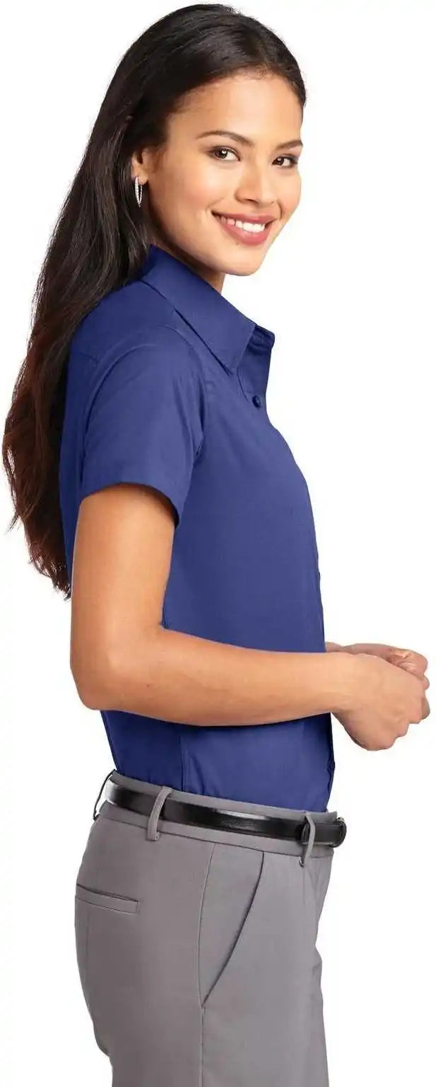 Port Authority L508 Ladies Short Sleeve Easy Care Shirt - Mediterranean Blue