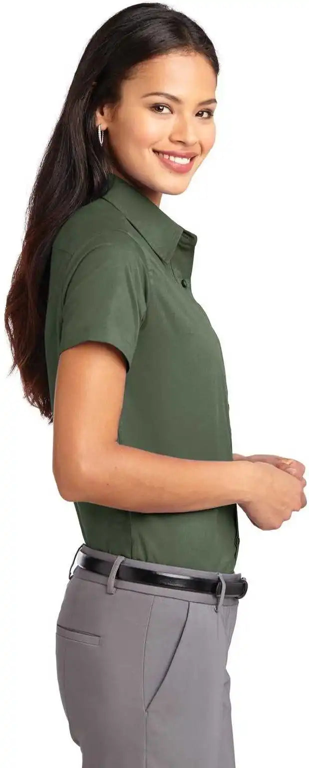 Port Authority L508 Ladies Short Sleeve Easy Care Shirt Clover Green