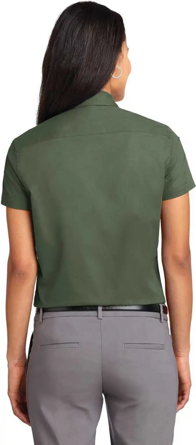 Port Authority L508 Ladies Short Sleeve Easy Care Shirt Clover Green