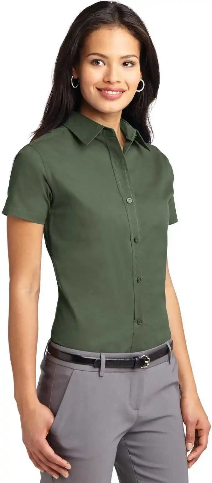 Port Authority L508 Ladies Short Sleeve Easy Care Shirt Clover Green