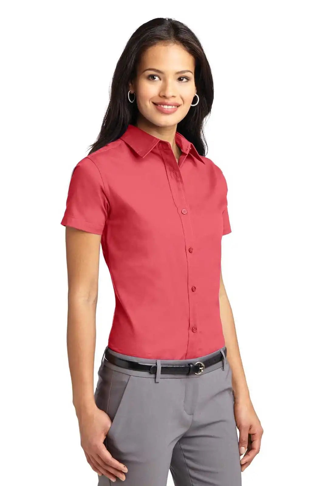 Port Authority L508 Ladies Short Sleeve Easy Care Shirt - Hibiscus
