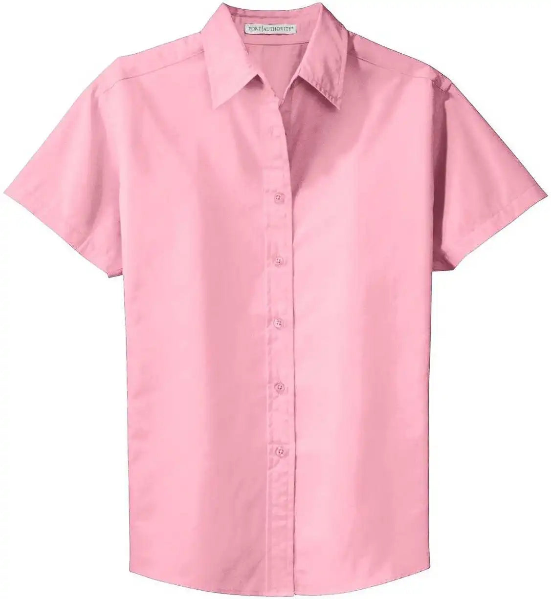 Port Authority L508 Ladies Short Sleeve Easy Care Shirt Light Pink