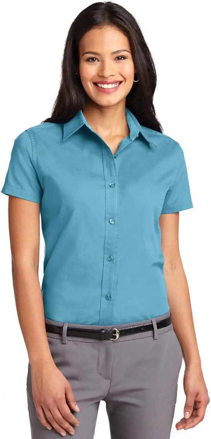 Port Authority L508 Ladies Short Sleeve Easy Care Shirt - Maui Blue