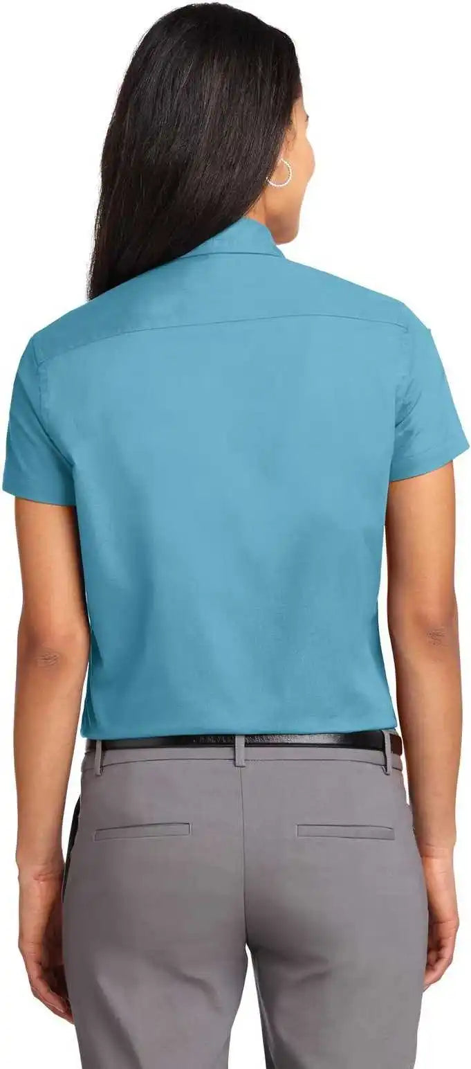 Port Authority L508 Ladies Short Sleeve Easy Care Shirt - Maui Blue
