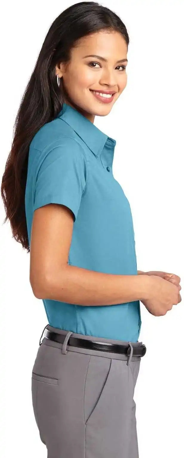 Port Authority L508 Ladies Short Sleeve Easy Care Shirt - Maui Blue