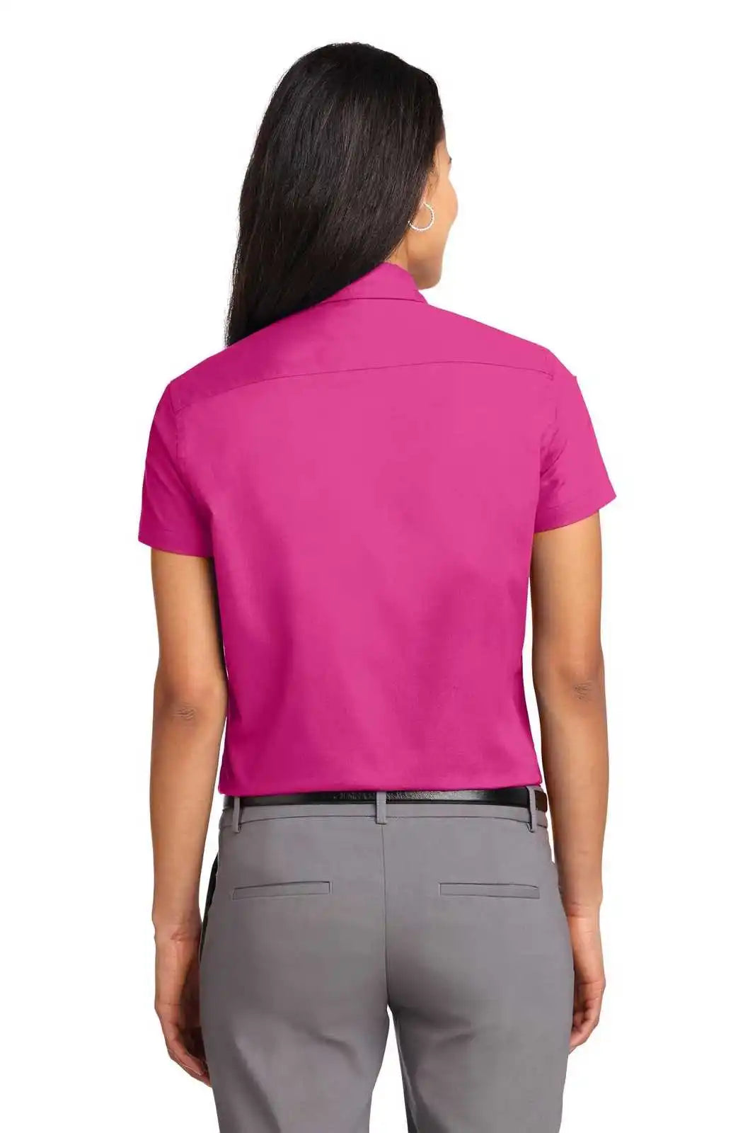 Port Authority L508 Ladies Short Sleeve Easy Care Shirt - Tropical Pink