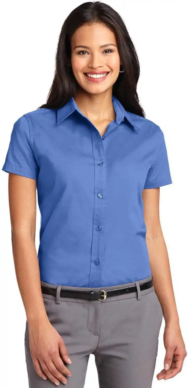 Port Authority L508 Ladies Short Sleeve Easy Care Shirt Ultramarine Blue