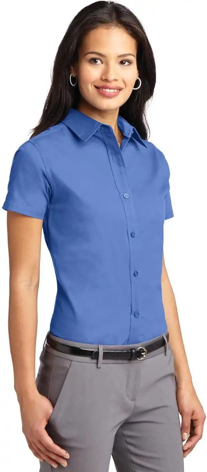 Port Authority L508 Ladies Short Sleeve Easy Care Shirt Ultramarine Blue
