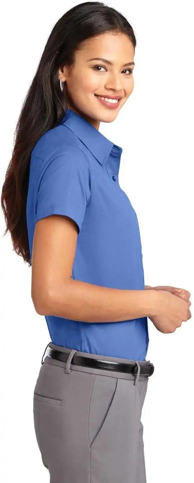 Port Authority L508 Ladies Short Sleeve Easy Care Shirt Ultramarine Blue