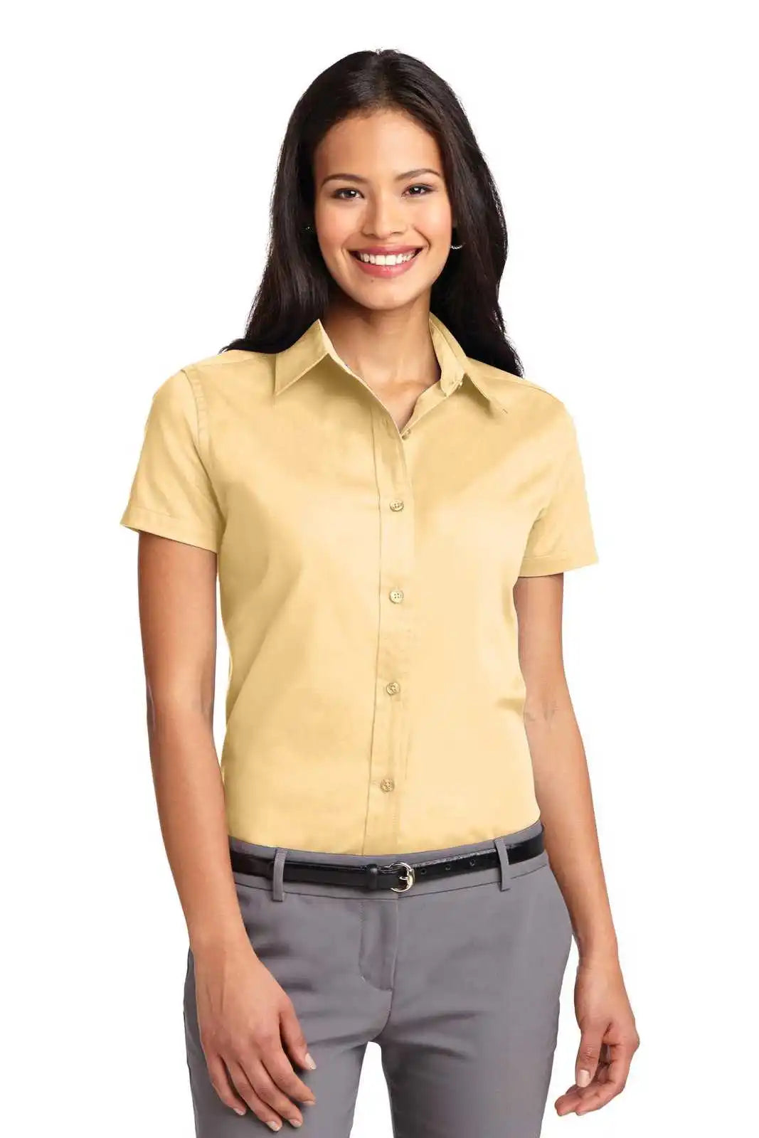 Port Authority L508 Ladies Short Sleeve Easy Care Shirt - Yellow