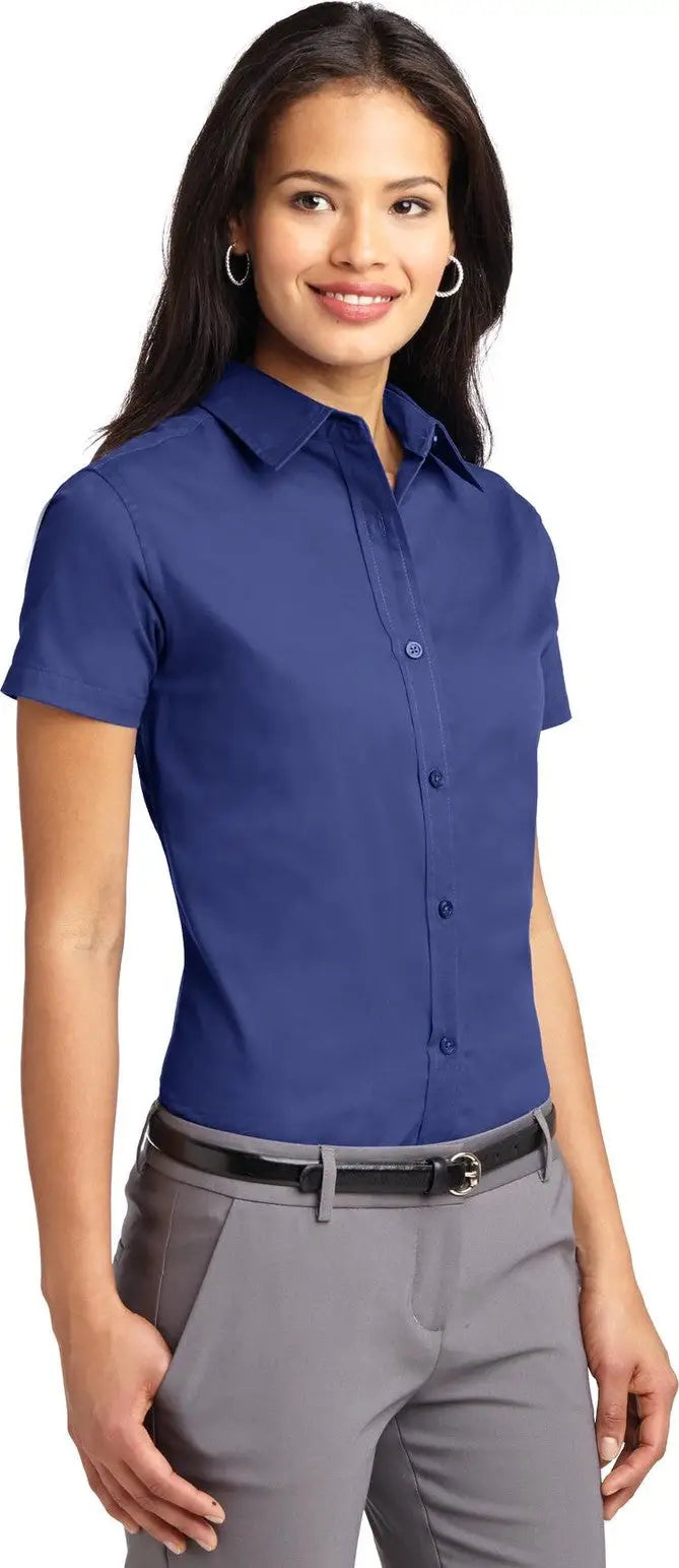 Port Authority L508 Women’s Short Sleeve Easy Care Shirt - Mediterranean Blue